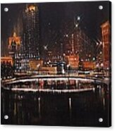 Milwaukee River Lights Acrylic Print
