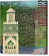 Minaret Of Hassan 2 Mosque Acrylic Print