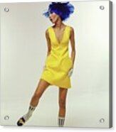 Model Wearing Andre Courreges Acrylic Print
