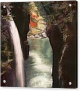 Moment Of Eternity - Takachiho Falls Acrylic Print