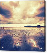 Monsoon, Dramatic Sky Over The Beach Acrylic Print