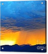 Montana Storm At Sunset Acrylic Print