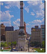 Monument Circle Indianapolis Soldiers And Sailors Monument Acrylic Print