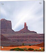Monument Valley At Sunset Panoramic Acrylic Print