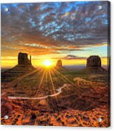 Monument Valley Sunrise Acrylic Print