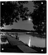 Moonlight Dock Acrylic Print