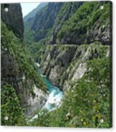 Moraca River Canyon - Montenegro Acrylic Print