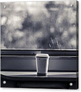 Morning Coffee On The Train Acrylic Print