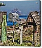 Morro Mailboxes Acrylic Print