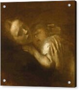Mother And Child Sleeping Acrylic Print