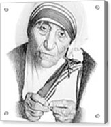 Mother Theresa Acrylic Print