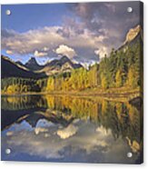 Mount Kidd And Wedge Pond Alberta Canada Acrylic Print