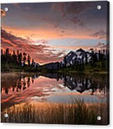 Mount Shuksan Fiery Sunrise Acrylic Print