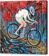 Mountain Biking Acrylic Print