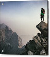 Mountain Climbing Acrylic Print