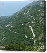 Mountain Road To Petrovac - Montenegro Acrylic Print
