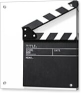 Movie Clapper Board,movie Production, Acrylic Print