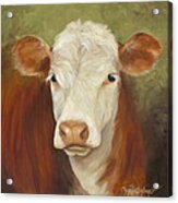 Ms Sophie - Cow Painting Acrylic Print