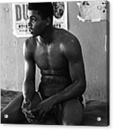Muhammad Ali Sitting And Relaxing Acrylic Print