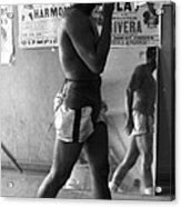 Muhammad Ali Walking In Gym Acrylic Print