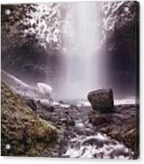 Multnomah Falls In Ice Acrylic Print