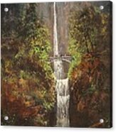 Multnomah Falls Oregon Acrylic Print