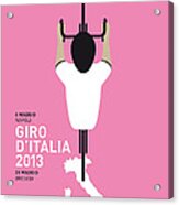 My Giro D'italia Minimal Poster Acrylic Print