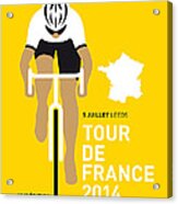 My Tour De France Minimal Poster 2014 Acrylic Print