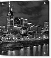 Nashville At Night Acrylic Print
