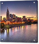 Nashville Skyline Panorama Acrylic Print