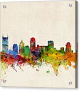 Nashville Tennessee Skyline Acrylic Print