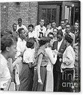 Nat King Cole With Fans 1954 Acrylic Print