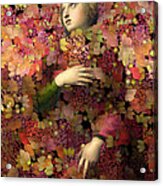 Natalia - Des Femmes Et Des Fleurs 02 Acrylic Print