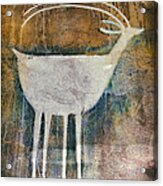 Native American Deer Pictograph Acrylic Print