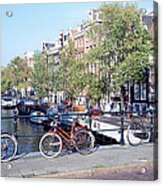 Netherlands, Amsterdam, Bicycles Acrylic Print