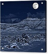 New Moon Over The Bookcliffs Acrylic Print