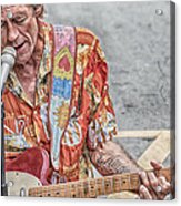 New Orleans Guitar Man Acrylic Print