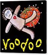 New Orleans Voodoo Black Acrylic Print