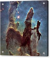 Hubble Pillars Of Creation Hd Tall Acrylic Print