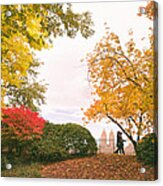 New York Autumn - Central Park Fall Foliage Acrylic Print