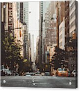 New York Avenue At Morning Acrylic Print