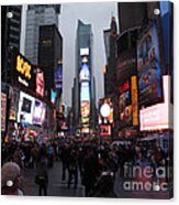 New York City Action Acrylic Print