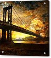 New York City Bridge Acrylic Print