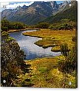 New Zealand Alpine Landscape Acrylic Print
