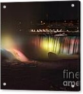Niagara Falls Light Show Acrylic Print