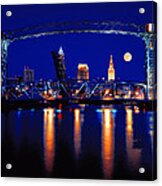 Nightfall In Cleveland Acrylic Print