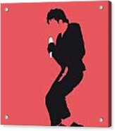 No032 My Michael Jackson Minimal Music Poster Acrylic Print
