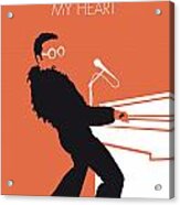 No053 My Elton John Minimal Music Poster Acrylic Print