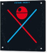 No154 My Star Wars Episode Iv A New Hope Minimal Movie Poster Acrylic Print