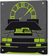 No183 My Back To The Future Minimal Movie Poster-part Iii Acrylic Print